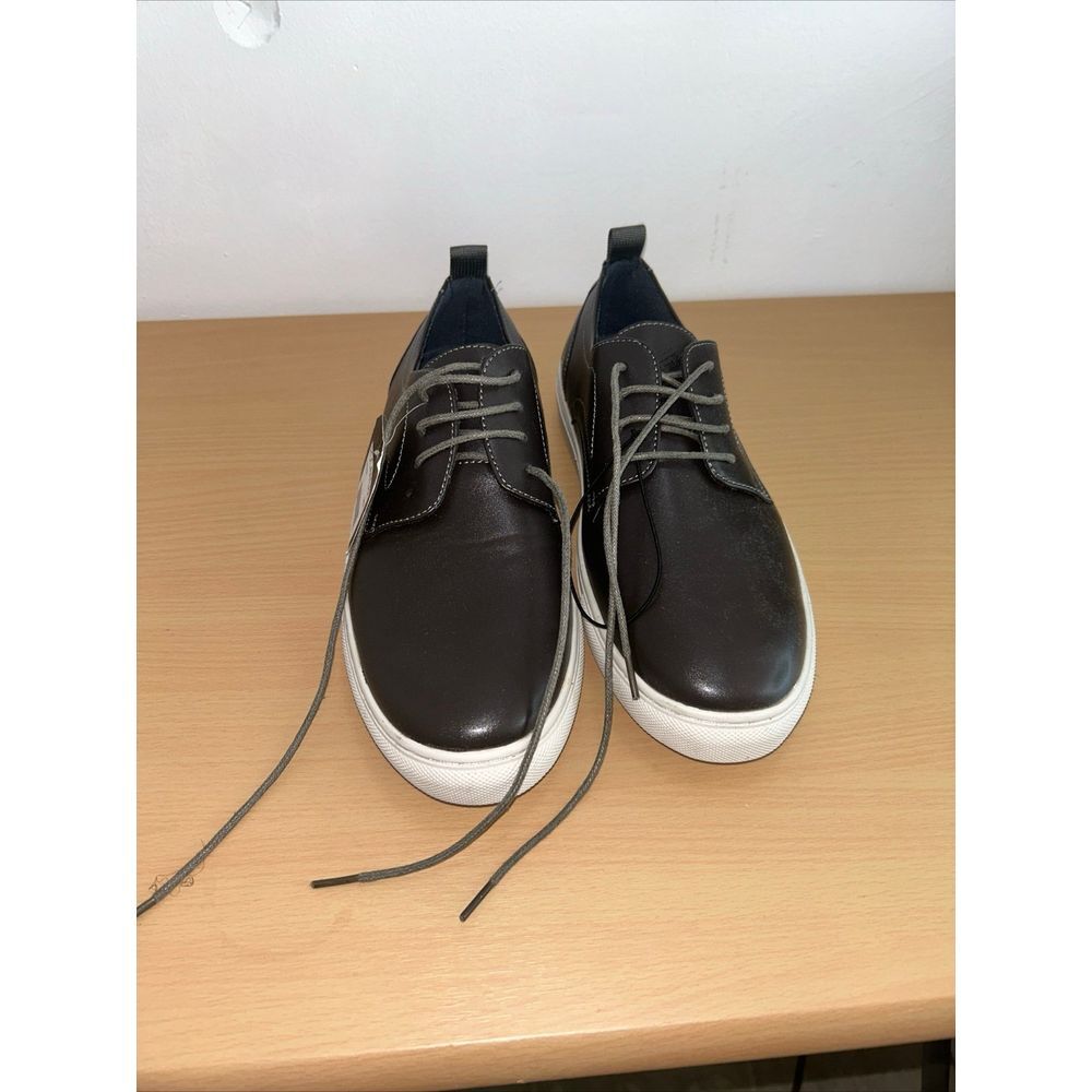 Rocawear Dodge Grey Casual Leather Sneakers Modern Dress Shoes‎ Comfort Classic